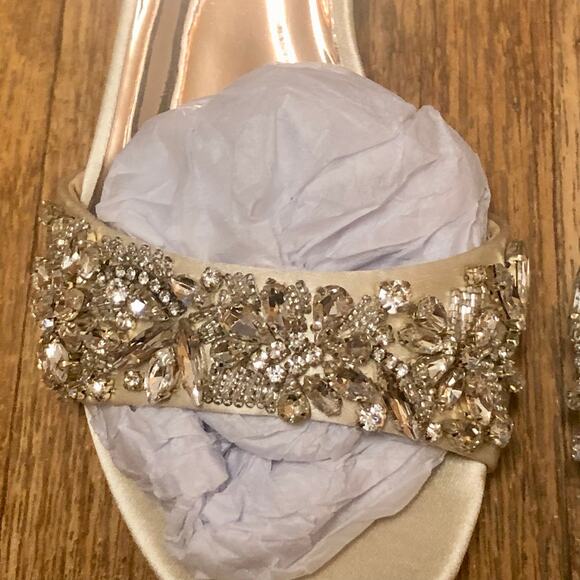 Badgley Mischka Ivanna Embellished Evening Shoe Heels Size 6 - Picture 8 of 16